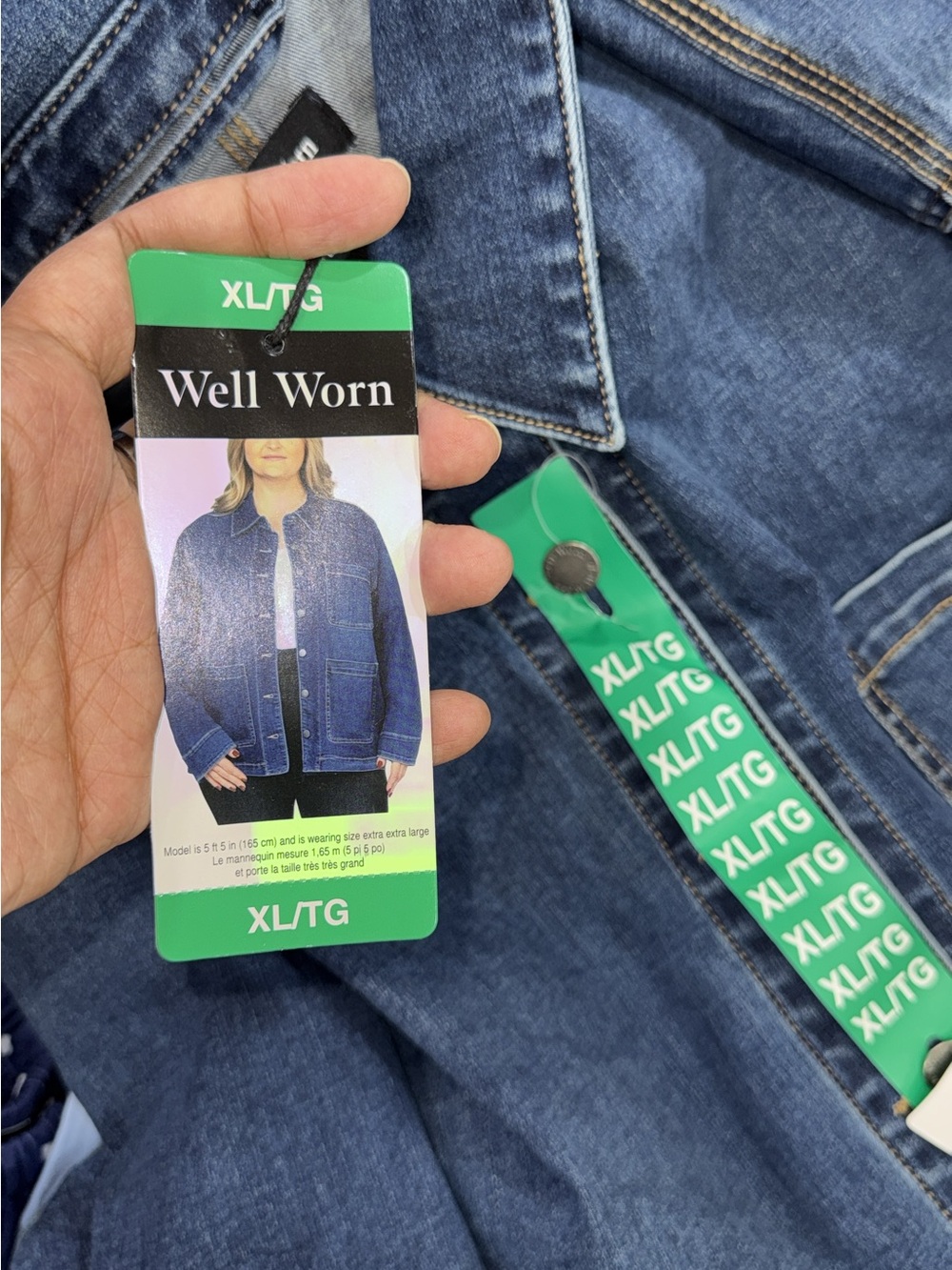 Well Worn Women’s Jean Jacket in Denim Blue